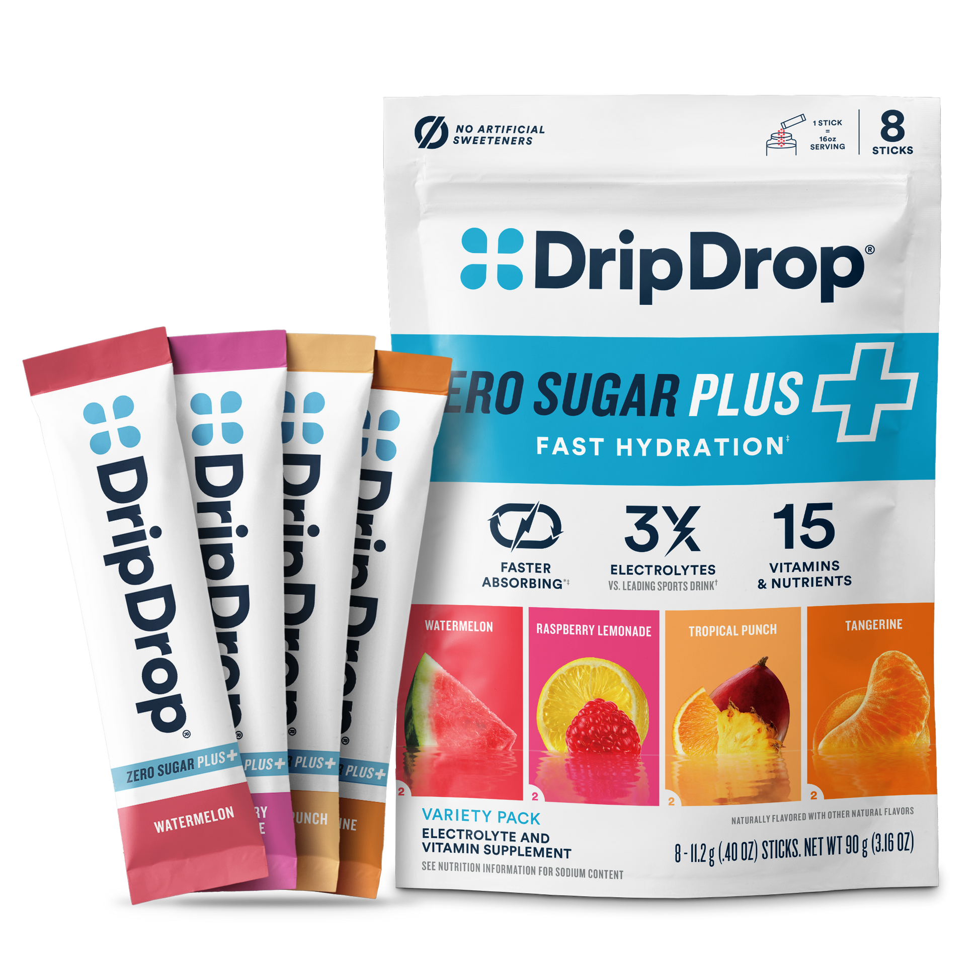 dripdrop-zero-sugar-plus-watermelon-tangerine-tropical-punch-raspberry-lemonade-16-oz-sticks-8-count-p4 Pouch_8ct_Front16ozSticks_VSPlus_Variety_A.png